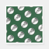 Serviette En Papier Équipe de Lacrosse (Devant)