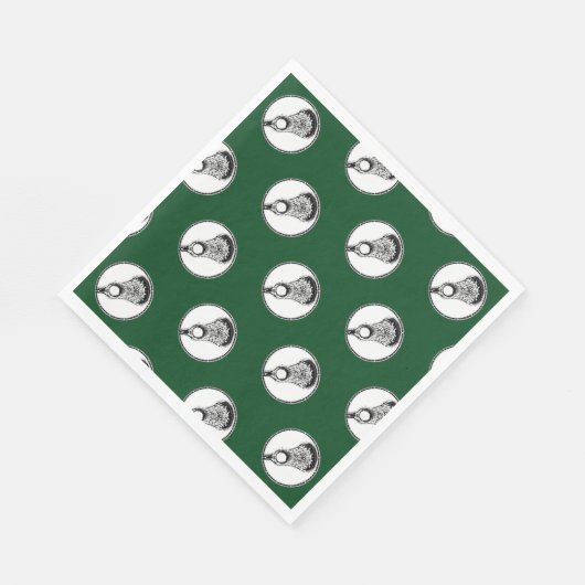 Serviette En Papier Équipe de Lacrosse (Coin)