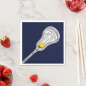 Serviette En Papier Équipe de Lacrosse (En situation)