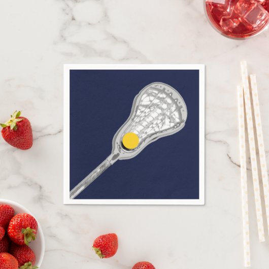 Serviette En Papier Équipe de Lacrosse (En situation)