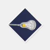 Serviette En Papier Équipe de Lacrosse (Coin)