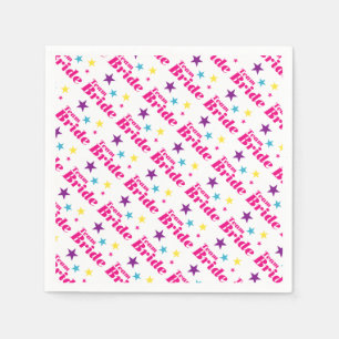 Serviette En Papier Équipe de mariée