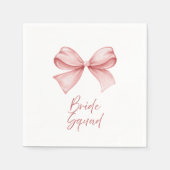 Serviette En Papier Équipe de mariées (Devant)