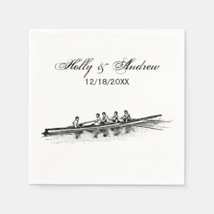 Serviette En Papier Équipe de raideurs d'aviron Sports nautiques