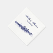 Serviette En Papier Équipe de rameurs de l'équipage de rame bleu Sport (Coin)