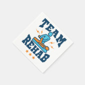 Serviette En Papier Équipe de réadaptation physiothérapeute Personnel (Coin)