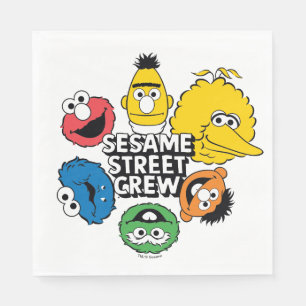 Serviette En Papier Équipe de Sesame Street