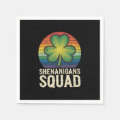 Serviette En Papier Équipe de Shenanigans Saint-Patrick Correspondante (Devant)
