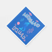 Serviette En Papier Équipe de sirènes fête d'anniversaire (Coin)