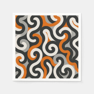 Serviette En Papier Équipe Orange (personnaliser)