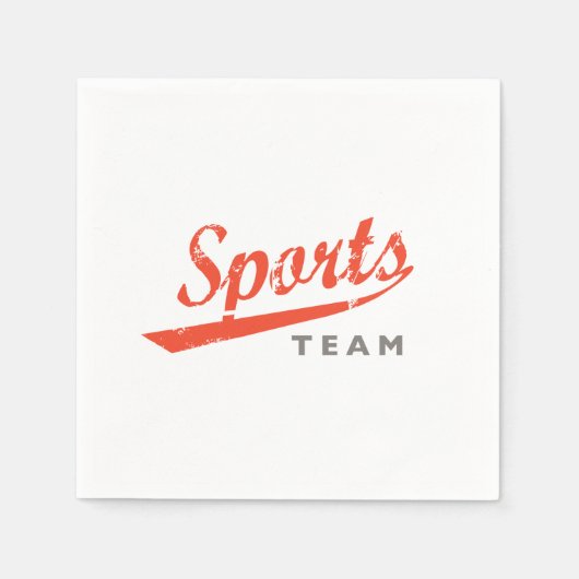 Serviette En Papier Équipe sportive générique (Devant)
