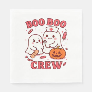 Serviette En Papier Équipière Boo Boo Infirmière Drôle Halloween Fantô