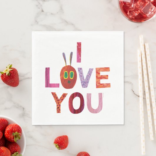Serviette En Papier Eric Carle | Caterpillar I Love You (En situation)