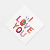 Serviette En Papier Eric Carle | Caterpillar I Love You (Coin)