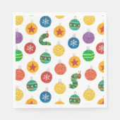 Serviette En Papier Eric Carle | Caterpillar Motif de Noël (Devant)