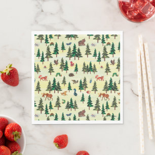 Serviette En Papier Eric Carle   Prêt pour le Motif de loisirs foresti
