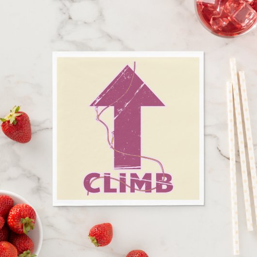 Serviette En Papier Escalade escalade corde (En situation)