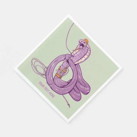 Serviette En Papier Escalade King Cobra Snake Rock (Coin)
