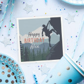 Serviette En Papier Escalade rock personnalisée Thème Joyeux anniversa