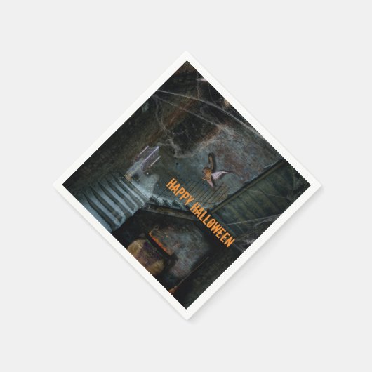 Serviette En Papier Escalier suspendu Halloween (Coin)