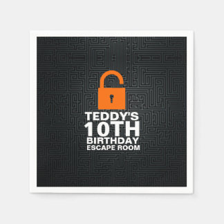 Serviette En Papier Escape Room Anniversaire Fête Meurtre Mystère Jeu