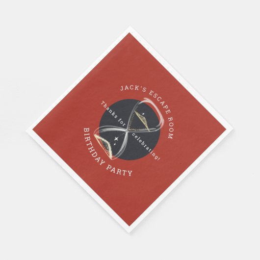 Serviette En Papier Escape Room Party (Coin)