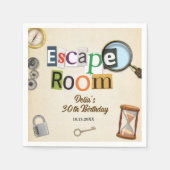 Serviette En Papier Escape Room Party (Devant)