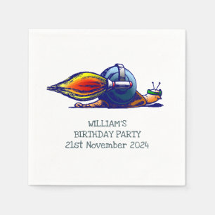 Serviette En Papier Escargot Extraordinaire de fusées