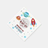 Serviette En Papier Espace coupé 1er anniversaire (Coin)