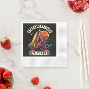 Serviette En Papier Espace d'étoile filante