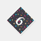 Serviette En Papier Espace extérieur avec anniversaire d'étoiles (Coin)