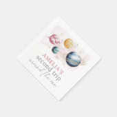 Serviette En Papier Espace extra-atmosphérique Fille Anniversaire Gala (Coin)