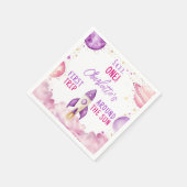 Serviette En Papier Espace extra-atmosphérique Purple Premier annivers (Coin)