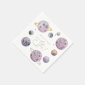 Serviette En Papier Espace extra-atmosphérique Super Star personnalisa (Coin)