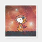 Serviette En Papier ESPACE | Snoopy Geometry Moon Walk (Devant)