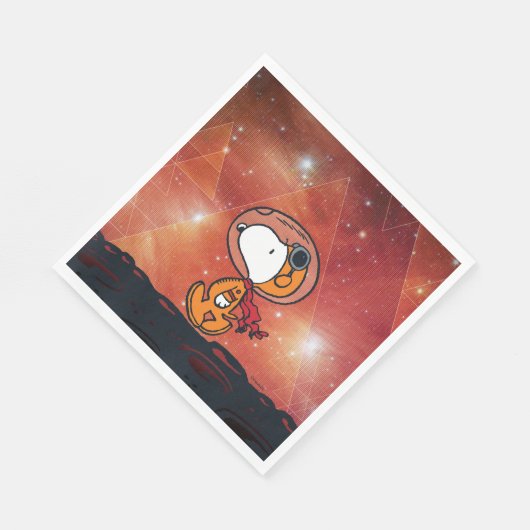 Serviette En Papier ESPACE | Snoopy Geometry Moon Walk (Coin)