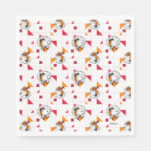 Serviette En Papier ESPACE | Snoopy Space Suit Motif blanc (Devant)