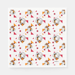 Serviette En Papier ESPACE   Snoopy Space Suit Motif blanc
