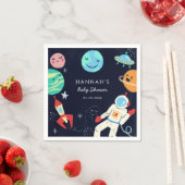 Serviette En Papier Espace Thème Baby shower Galaxy (En situation)
