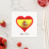 Serviette En Papier Espagne amour (En situation)