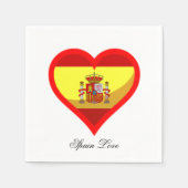 Serviette En Papier Espagne amour (Devant)