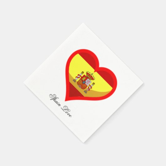 Serviette En Papier Espagne amour (Coin)