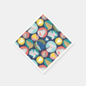 Serviette En Papier Espèces de requins mignons (Coin)