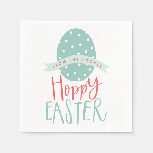 SERVIETTE EN PAPIER ESPÉRER L'OEUF DE PÂQUES (Devant)