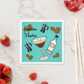 Serviette En Papier Espresso Martini (En situation)