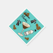 Serviette En Papier Espresso Martini (Coin)