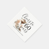Serviette En Papier Espresso Martini 60e Anniversaire Cocktail Serviet (Coin)