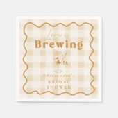 Serviette En Papier Espresso Martini Amour brasse la Fête des mariées (Devant)