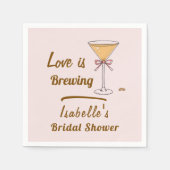 Serviette En Papier Espresso Martini Café Moderne Shower de Mariée Mo (Devant)