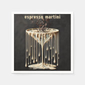 Serviette En Papier Espresso Martini Cocktail Heure (Devant)